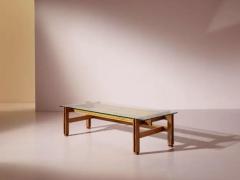 Ico Parisi Ico Parisi wood and glass coffee table model 751 by Cassina Italy 1960s - 4002311