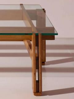 Ico Parisi Ico Parisi wood and glass coffee table model 751 by Cassina Italy 1960s - 4002313