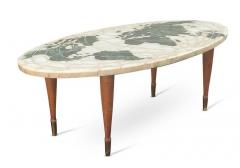 Ico Parisi Italian 1950s Onyx Marble Global World Map Coffee Table Mid Century Modern - 3041546