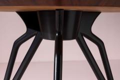 Ico Parisi Italian 1950s Round Dining Table with Sculptural Ebonised Star Base - 4611465