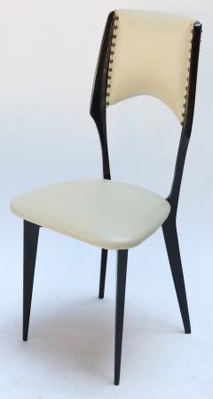 Ico Parisi Italian Ico Parisi Style 1960s Ebonized Dining Chairs - 286142