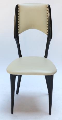 Ico Parisi Italian Ico Parisi Style 1960s Ebonized Dining Chairs - 286146