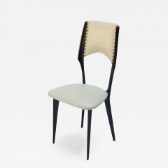 Ico Parisi Italian Ico Parisi Style 1960s Ebonized Dining Chairs - 286315