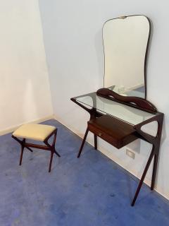 Ico Parisi Italian Mid Century Console table with mirror attributed to Ico Parisi 1950s - 3705159