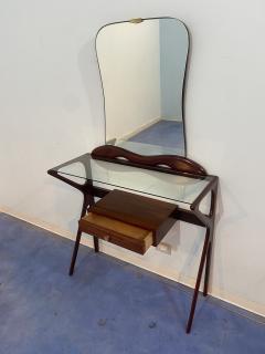 Ico Parisi Italian Mid Century Console table with mirror attributed to Ico Parisi 1950s - 3705162