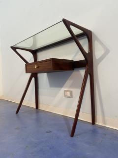 Ico Parisi Italian Mid Century Console table with mirror attributed to Ico Parisi 1950s - 3705168