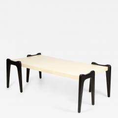 Ico Parisi Italian Mid Century Style Parchment Veneer Coffee Table manner of Ico Parisi  - 2794967