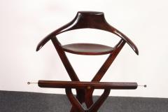 Ico Parisi Italian Modern Fratelli Reguitti Sculptural Stained Mahogany X Form Valet - 4610990