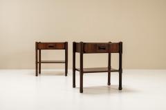 Ico Parisi Italian Nightstands in Rosewood in The Manner of Ico Parisi Italy 1950s - 3004483