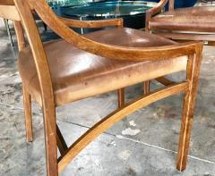 Ico Parisi Italian Walnut and Leather Dining Chairs by Ico Parisi 1959 - 583221