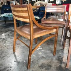 Ico Parisi Italian Walnut and Leather Dining Chairs by Ico Parisi 1959 - 583222