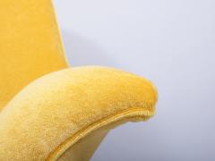 Ico Parisi Italian mid century armchairs upholstered in a silk mohair velvet - 3391433