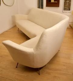 Ico Parisi Large Curved L Shape Ico Parisi Style Sofa Italy circa 1950 - 3569493