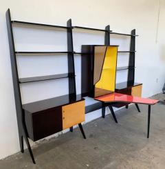 Ico Parisi Large Ico Parisi Style Of Laminated Veneered Bar Wall Unit circa 1955 - 3175750