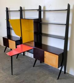 Ico Parisi Large Ico Parisi Style Of Laminated Veneered Bar Wall Unit circa 1955 - 3175751