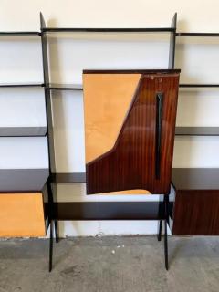 Ico Parisi Large Ico Parisi Style Of Laminated Veneered Bar Wall Unit circa 1955 - 3175781