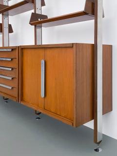 Ico Parisi Large Library Roomdivider in Teak and Metal Italy 1960s - 3188429