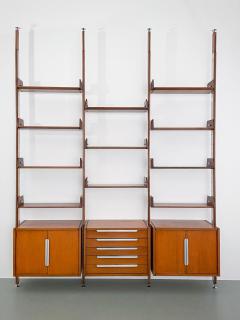 Ico Parisi Large Library Roomdivider in Teak and Metal Italy 1960s - 3188433