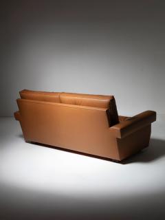 Ico Parisi Leather Settee Model 919 by Ico Parisi for Cassina Italy 1960s - 4726230