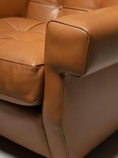 Ico Parisi Leather Settee Model 919 by Ico Parisi for Cassina Italy 1960s - 4726231