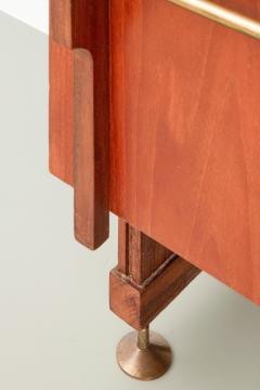 Ico Parisi Library Wardrobe in Teak Walnut and Brass Italy 1960s - 3188419