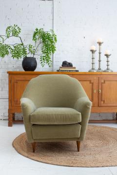 Ico Parisi Mid Century Italian Armchair by Ico Parisi in Sage Mohair - 3664111