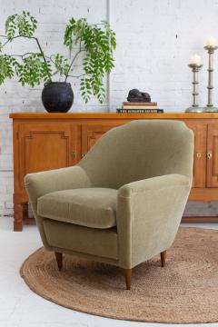 Ico Parisi Mid Century Italian Armchair by Ico Parisi in Sage Mohair - 3664112