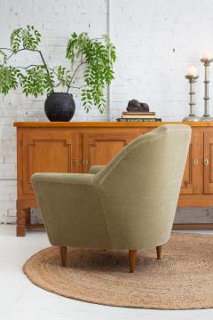 Ico Parisi Mid Century Italian Armchair by Ico Parisi in Sage Mohair - 3664122