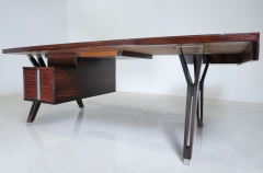 Ico Parisi Mid Century Modern Desk by Ico Parisi for Mim Roma Italy 1950s - 3436220