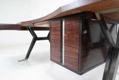 Ico Parisi Mid Century Modern Desk by Ico Parisi for Mim Roma Italy 1950s - 3436224