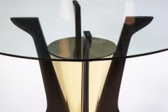 Ico Parisi Modern Mid Century Round Glass Dining or Center Table Attr to Ico Parisi - 2847233