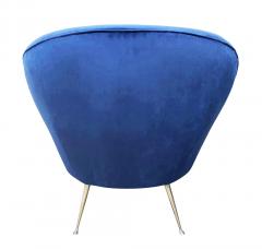 Ico Parisi Pair of Italian Mid Century Armchairs in the Style of Ico Parisi - 1537008
