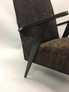 Ico Parisi Pair of Italian Mid Century Modern Lounge Chairs Attributed to Ico Parisi - 1811276