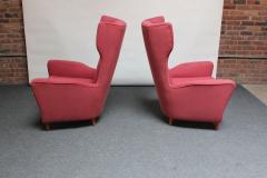 Ico Parisi Pair of Italian Modernist Wingback Lounge Chairs by Ico Parisi - 2665721