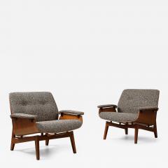Ico Parisi Pair of Lounge Chairs by Ico Parisi for MIM - 4448052