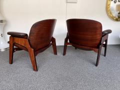 Ico Parisi Pair of Wood Armchairs by Ico Parisi for MIM Roma Italy 1960s - 2735529