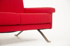 Ico Parisi Rare Italian Red Sofa by Ico Parisi for Cassina Mod 875 Published - 2201060