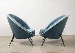 Ico Parisi Rare Pair of 813 Uovo Lounge Chairs by Ico Parisi - 4254433