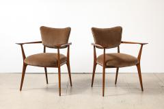 Ico Parisi Rare Pair of Poltroncina da the Armchairs by Ico Parisi - 4481556