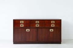 Ico Parisi Rare cabinet with two compartments closed by doors and six drawers in rosewood - 2540161