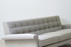 Ico Parisi Rare model 875 sofa in steel and upholstered fabric  - 3387208