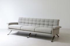Ico Parisi Rare model 875 sofa in steel and upholstered fabric  - 3387310