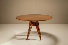 Ico Parisi Round Dining Room Table in Walnut attr to Ico Parisi Italy 1950s - 4570567