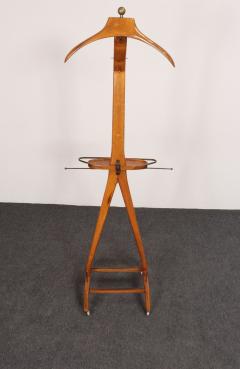 Ico Parisi Sculptural Italian Modernist Beech and Brass Valet by Fratelli Reguitti - 4610959