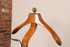 Ico Parisi Sculptural Italian Modernist Beech and Brass Valet by Fratelli Reguitti - 4610964