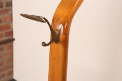Ico Parisi Sculptural Italian Modernist Beech and Brass Valet by Fratelli Reguitti - 4610966