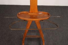 Ico Parisi Sculptural Italian Modernist Beech and Brass Valet by Fratelli Reguitti - 4610967