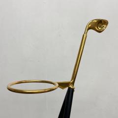 Ico Parisi Sculptural Umbrella Stand Polished Brass Italy 1950s Modernist Style Ico Parisi - 2254489