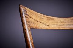 Ico Parisi Set of 6 Rosewood Dining Chairs in the manner of Ico Parisi with red upholstery - 3404853