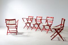 Ico Parisi Set of 6 armchairs and 3 chairs Mod 152 - 3891533